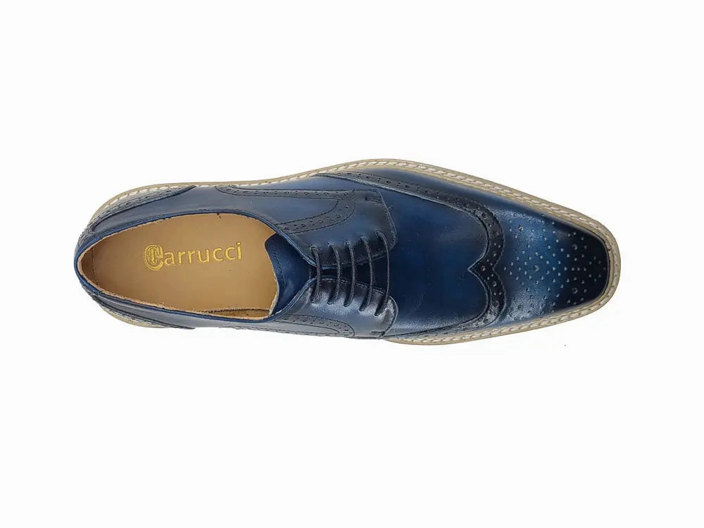 Wing-tip Blucher style Oxford with ligtweight sole Florsheim Postino Cap Toe