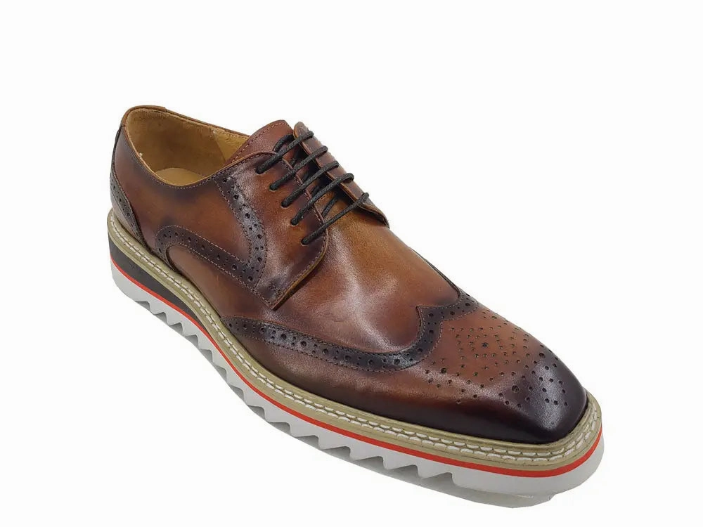 Wing-tip Blucher style Oxford with ligtweight sole Monk Strap Oxfords
