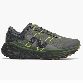 Men's New Balance Fresh Foam X Trail More v2, Norway Spruce/Sulphur Yellow, 8.5 D Medium Hiking Trail Shoe