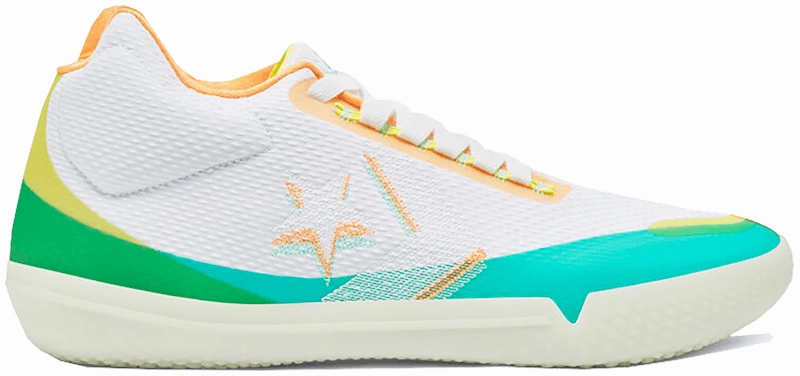 Flight Club 91 Basketball Shoes Converse All Star Bb Evo Hi-Vis White Green Glow