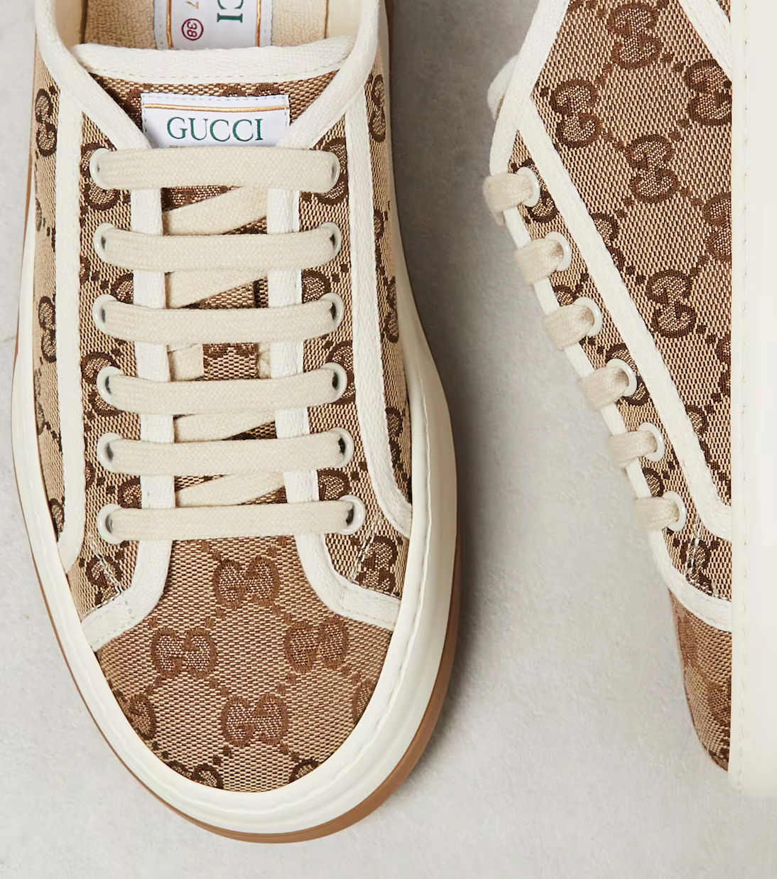 Gucci GG printed platform sneakers Beige Tennis Wilson Shoes