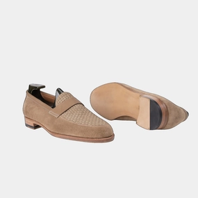 Yearn Amalfi Golden Sand Loafers Chunky Patent Loafers