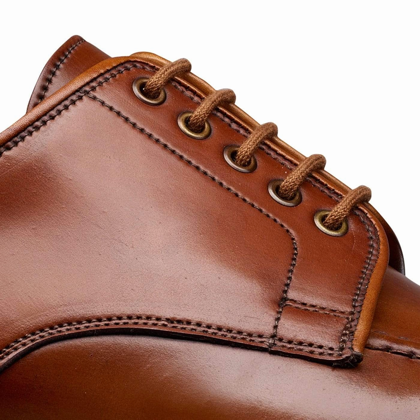 Derby Shoes Fit Cork Tan Burnished Calf