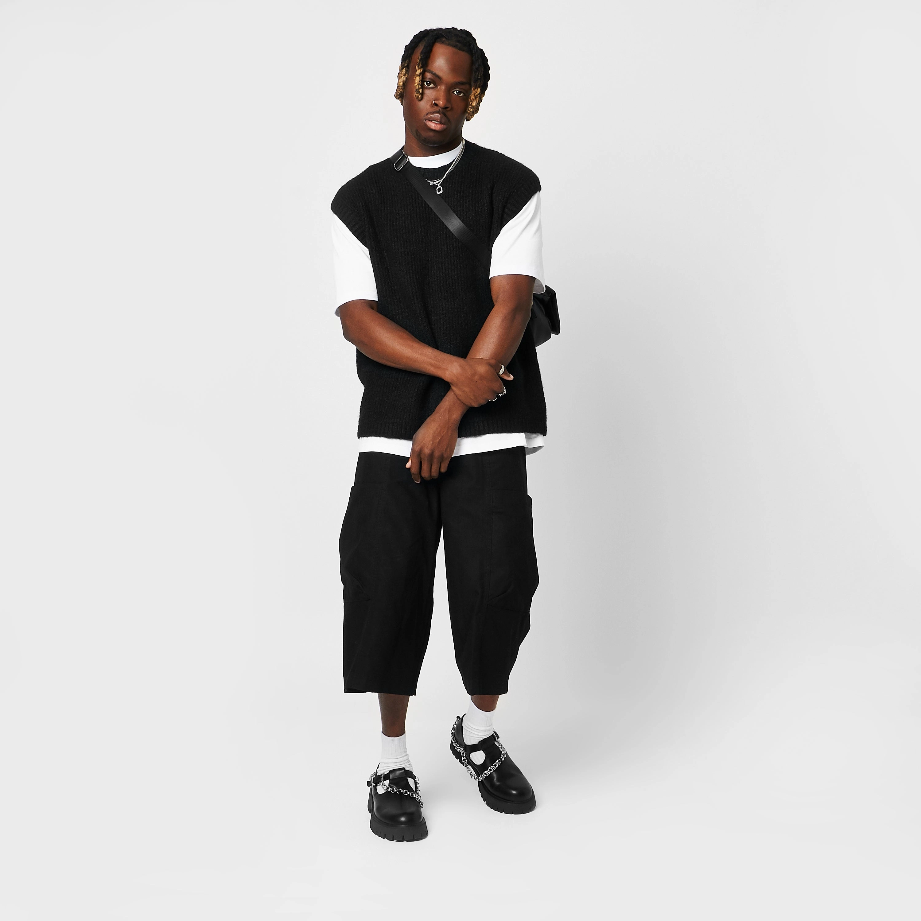 Cosmere Men's Chain Mary Janes - Black China Mary Jane Shoes