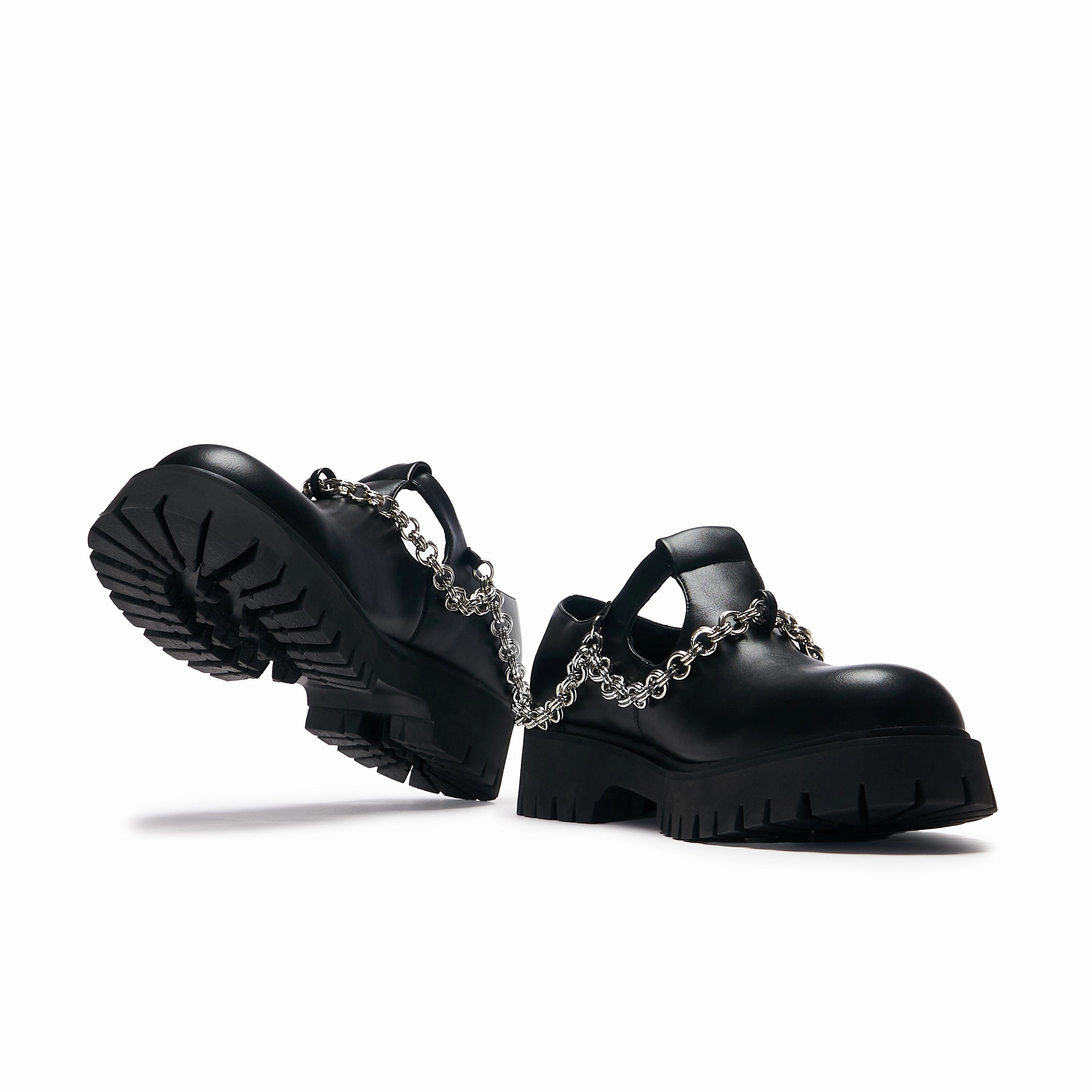 Glamorous Mary Jane Shoes Cosmere Men's Chain Mary Janes - Black