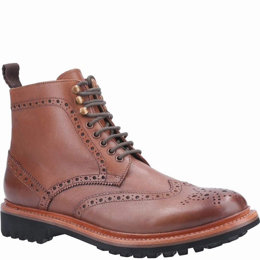 Cotswold Rissington Commando Goodyear Welt Boot Vintage 3989 Quilon Leather Brogue Shoes