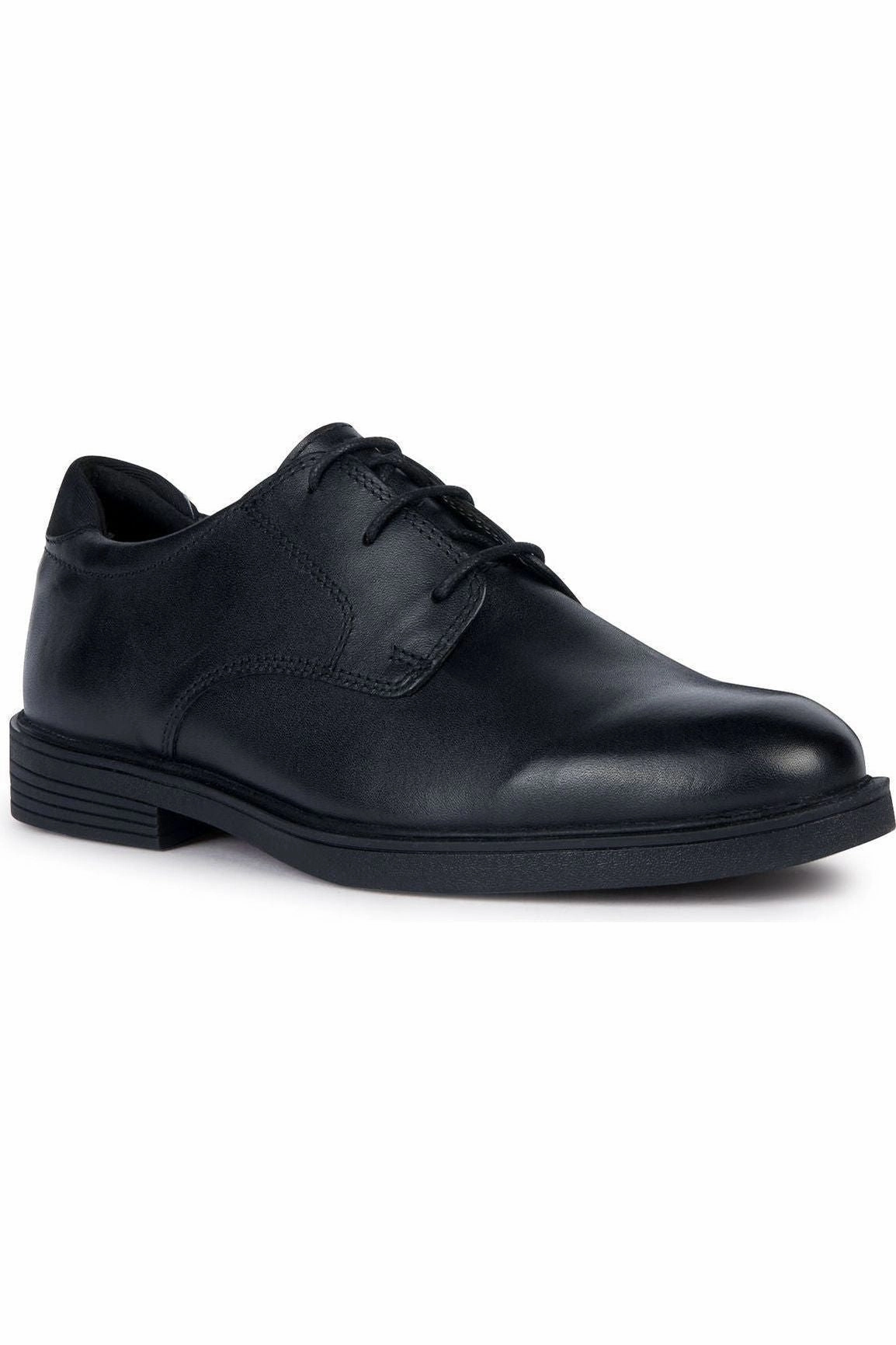 Bucks Vs Oxfords Geox Zheeno J36LAA black school shoes
