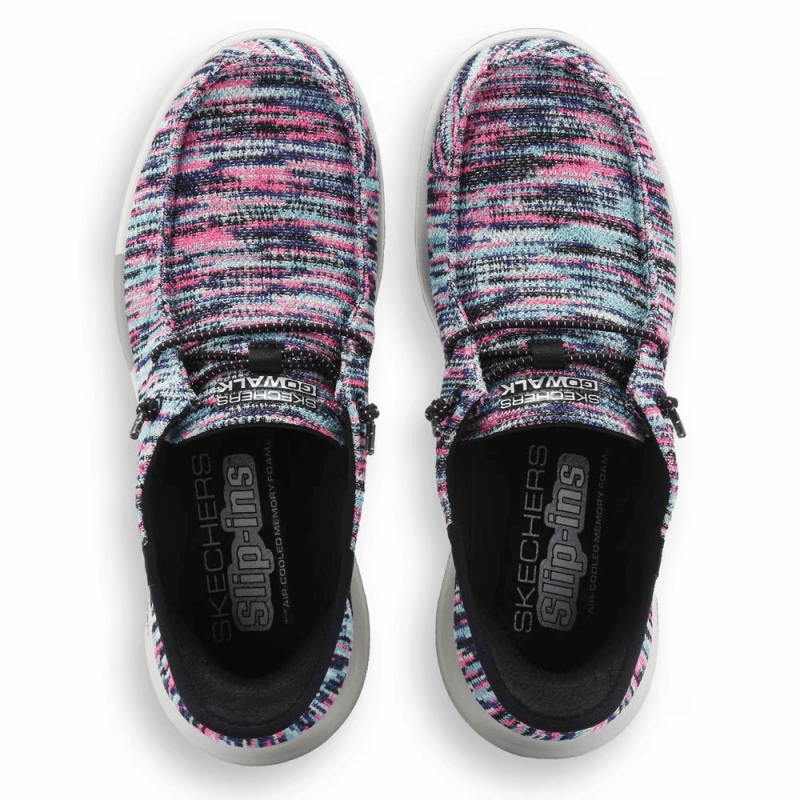 Skechers Women's Slip-Ins GO WALK Joy Halen - Black/Multi Slip-on Sneaker