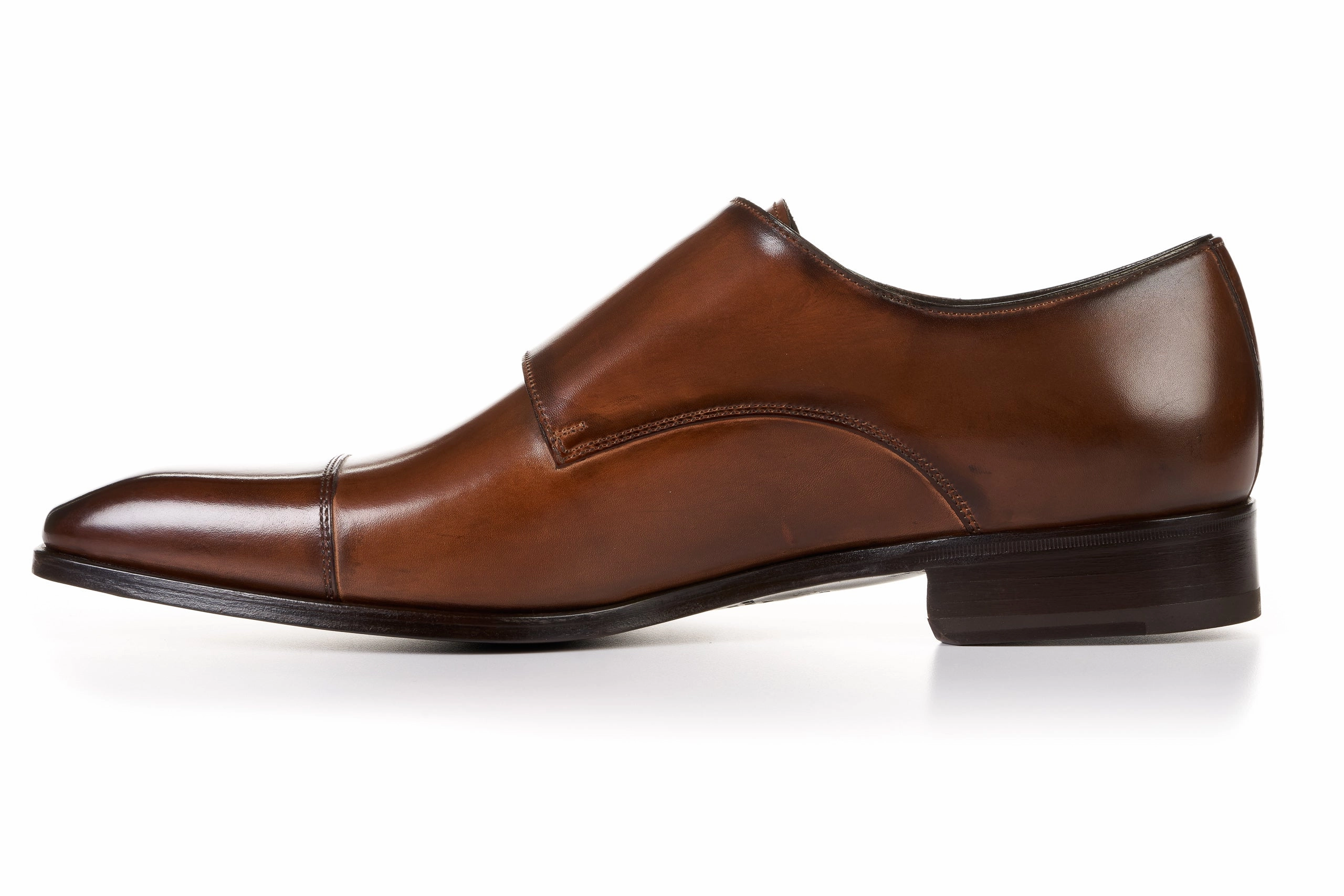 Matilda Brogues The Burton Double Monk Strap - Brown