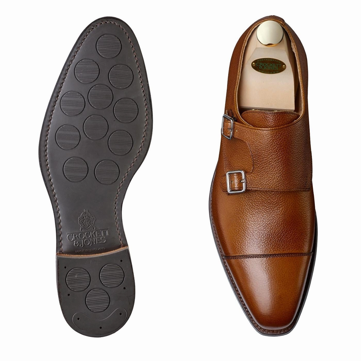 Comfort Brogues Lowndes Tan Pebble Grain