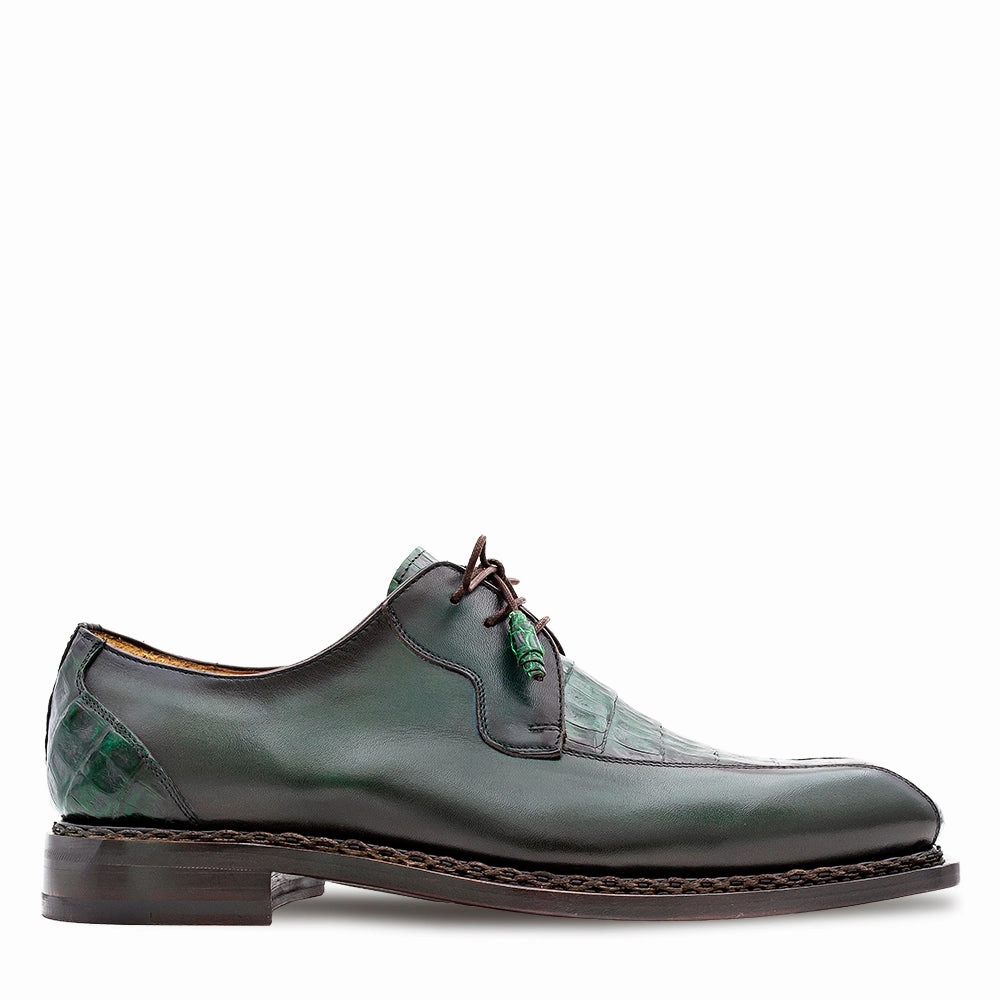 Crocodile/Calf Derby Michael Deer Leather Derby Shoe