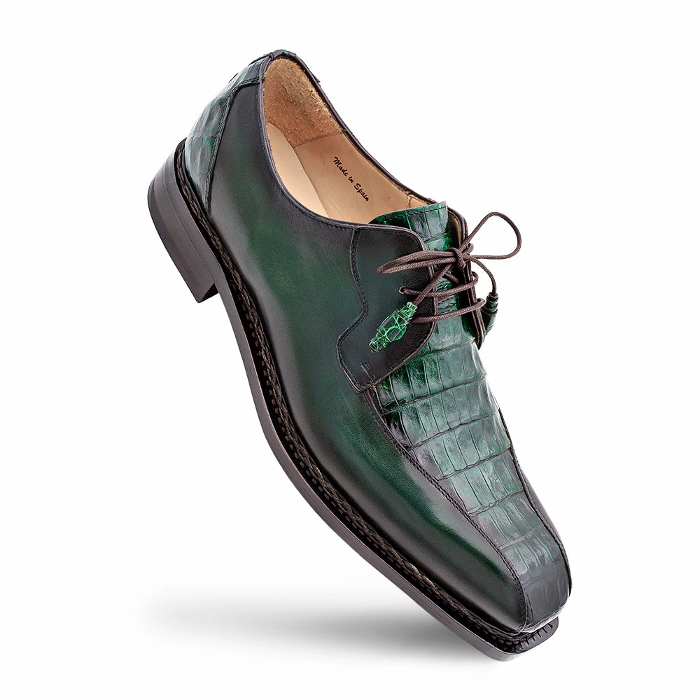 Crocodile/Calf Derby Cycling Shoes