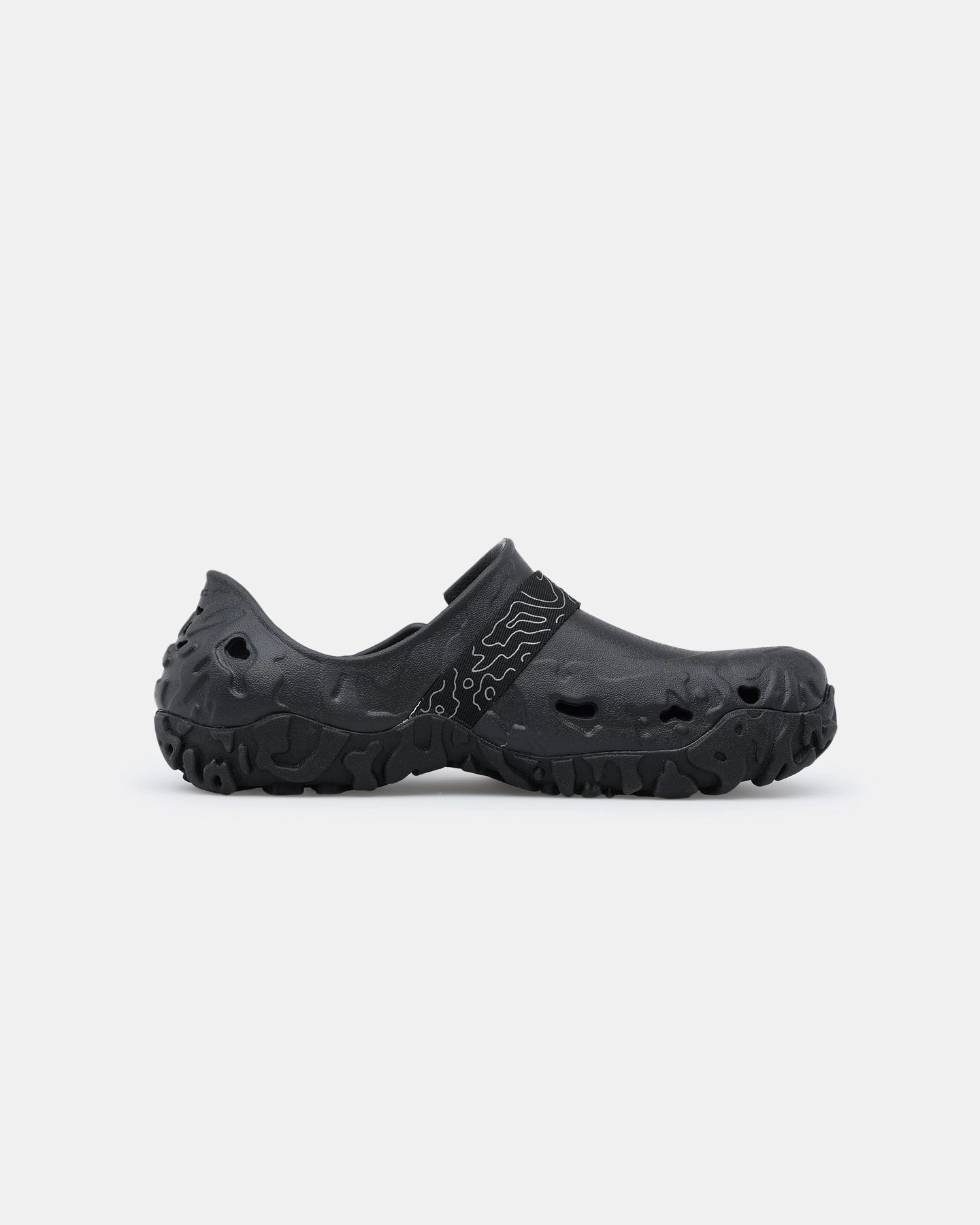 Crocs All-Terrain Atlas Black Wide Foot Rock Climbing Shoe