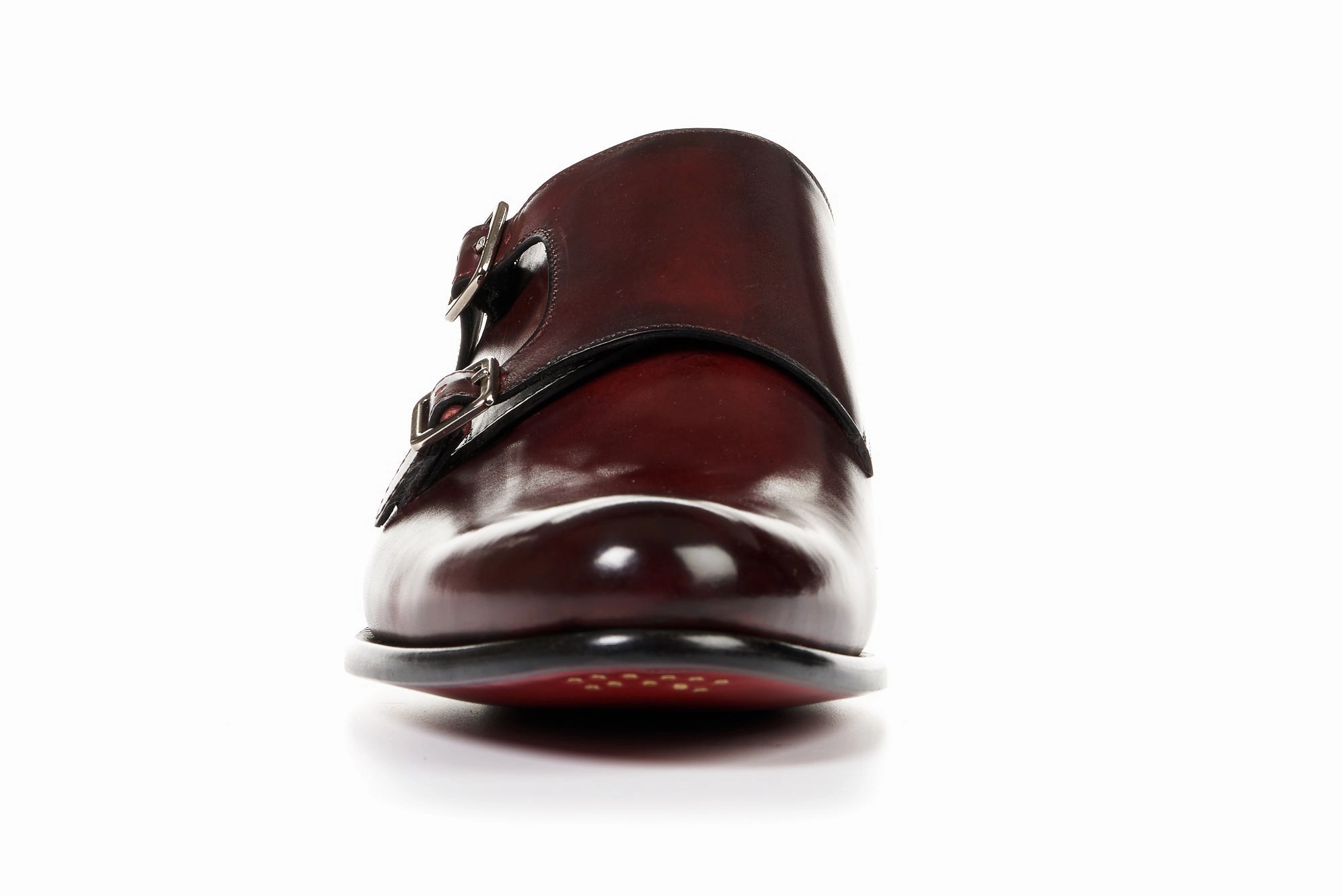 The Poitier Double Monk Strap - Oxblood Kingsman Brogues