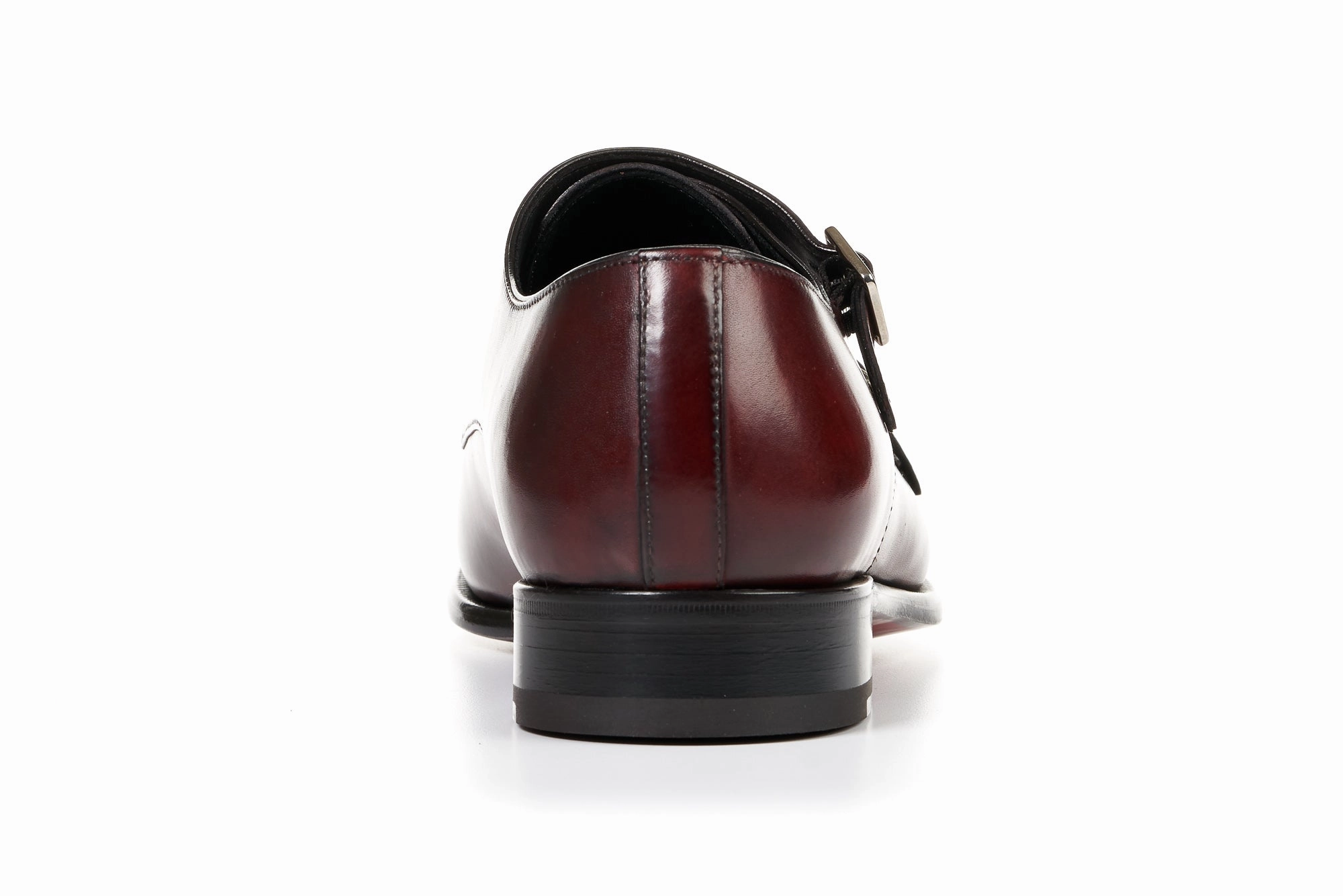 The Poitier Double Monk Strap - Oxblood Women's And Brogues