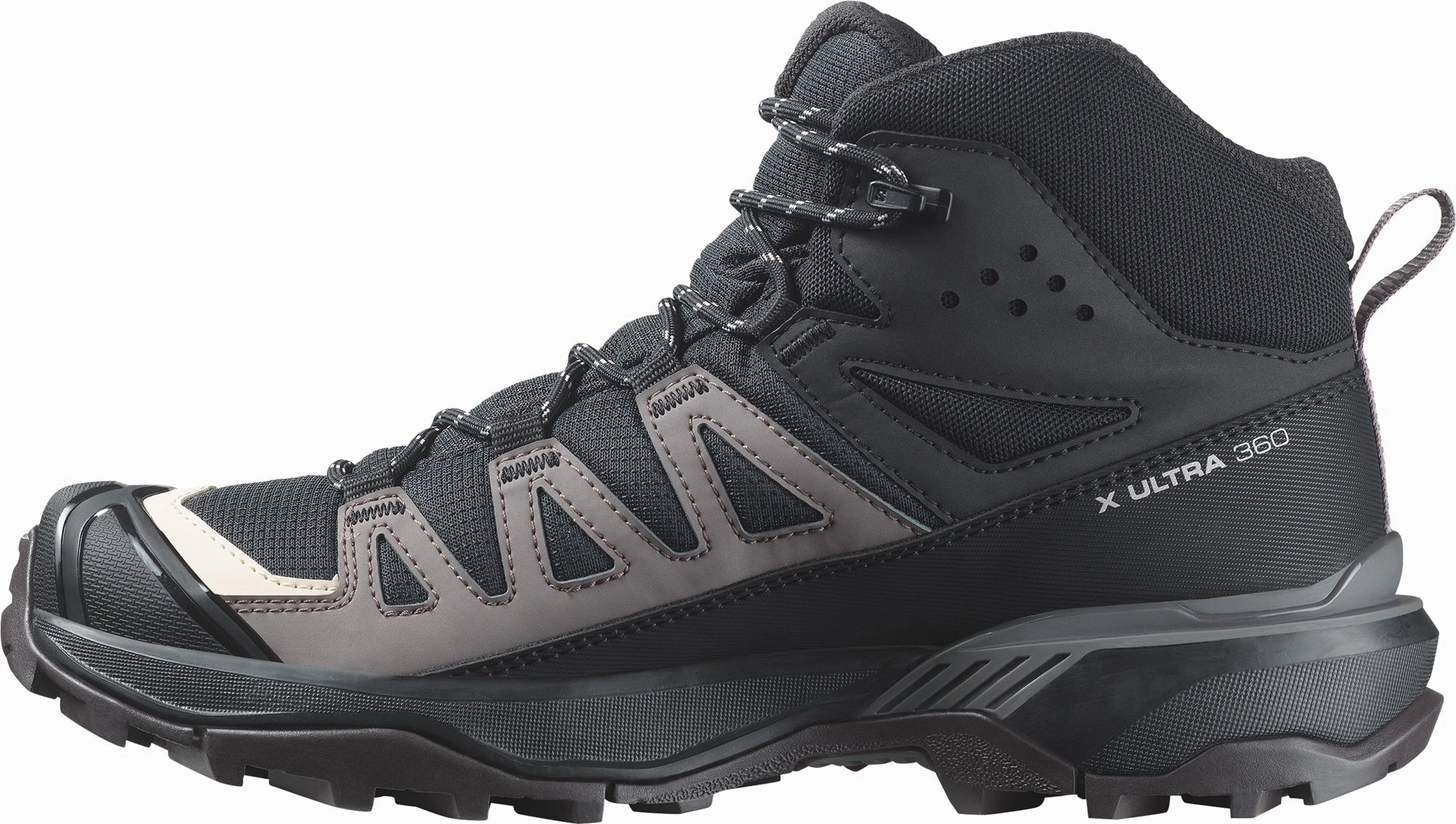 Speed Hiking Shoes Salomon X Ultra 360 Mid GORE-TEX Womens Walking Boots - Black