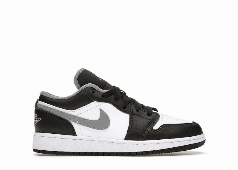 Running Shoes 90s Jordan 1 Low Black White Grey (Gs)