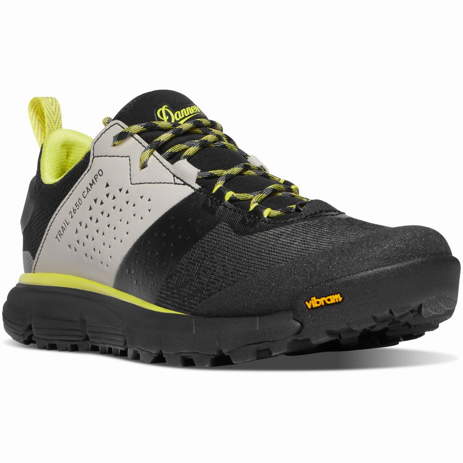 Hiking Shoes Men Danner Mens Trail 2650 Campo Ice/Yellow Faux Leather Hiking Shoes