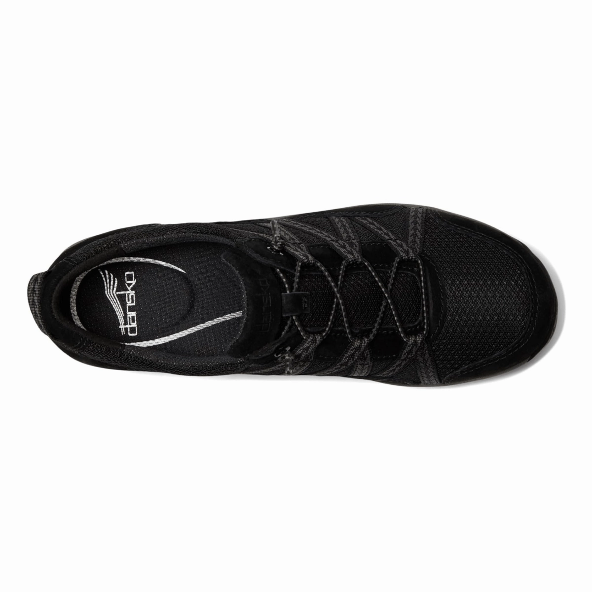 Slip On Sneakers Slip On Slip Ons Dansko Women's Harlyn Black/Black Suede