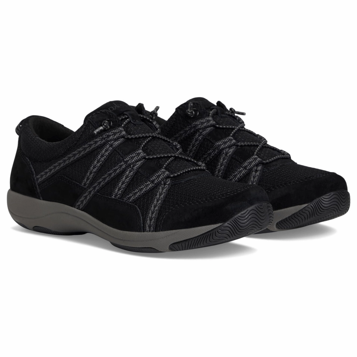 Slip On Go Walk Dansko Women's Harlyn Black/Black Suede