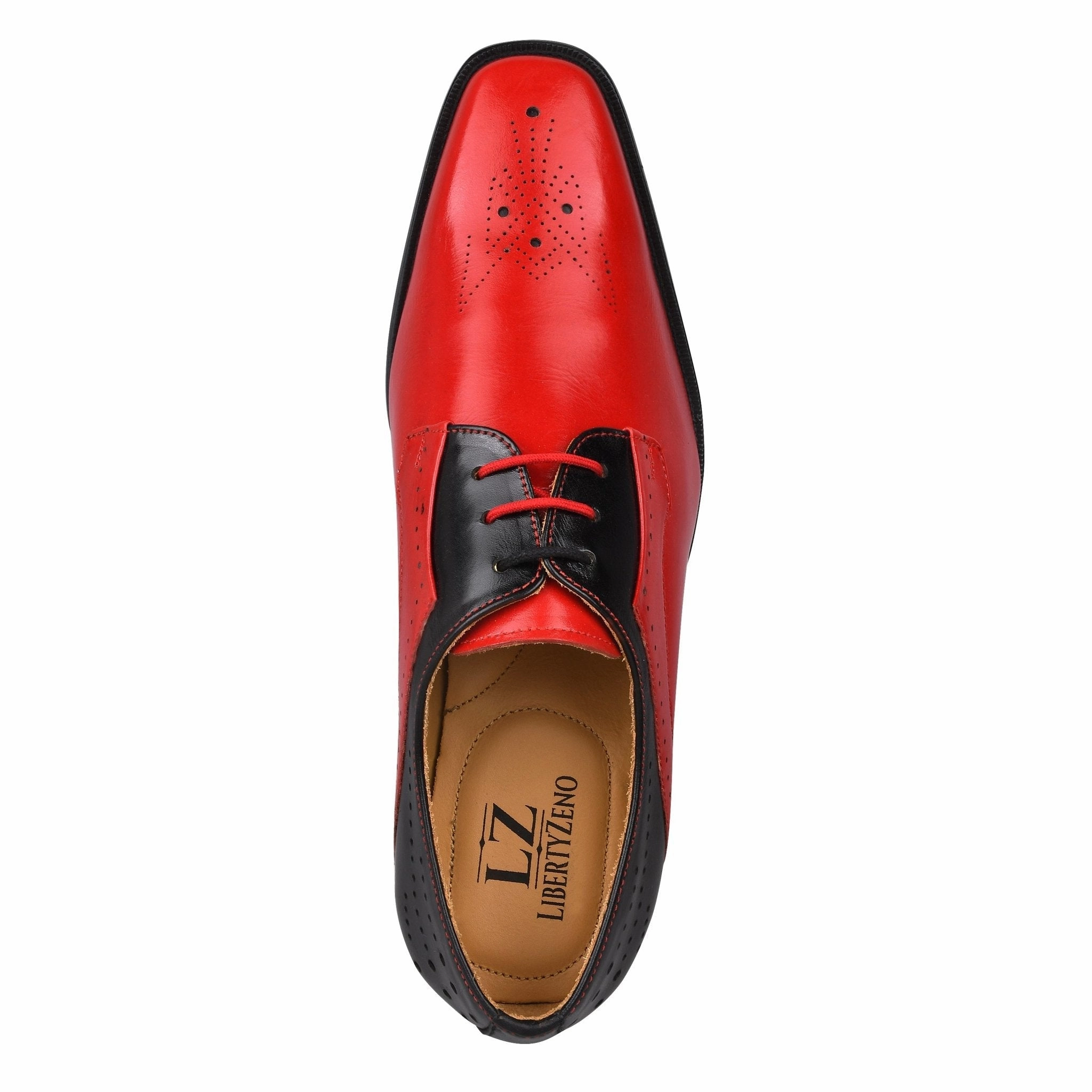 David Genuine Leather Red Bottom Dress Shoes Tactical Oxfords