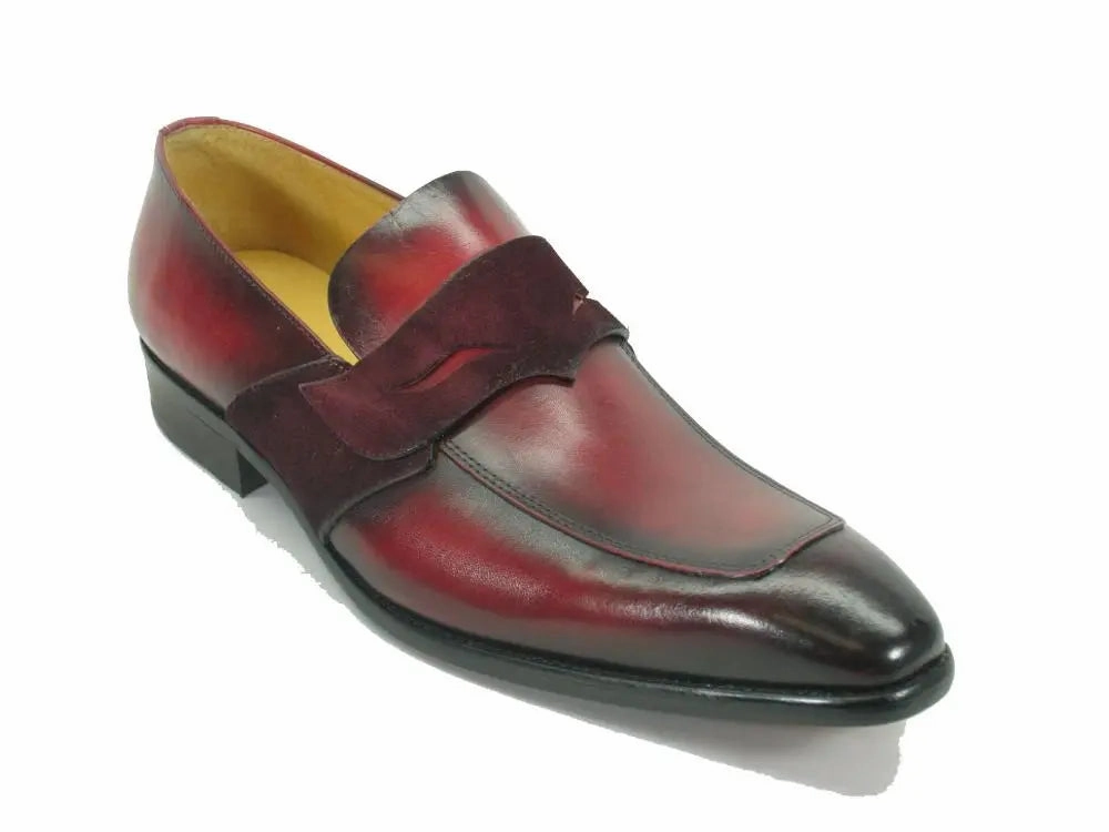 Mixed Media Modern Penny Loafer Driving Loafers