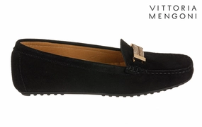 Vm Barshine Black Unstructured Loafers