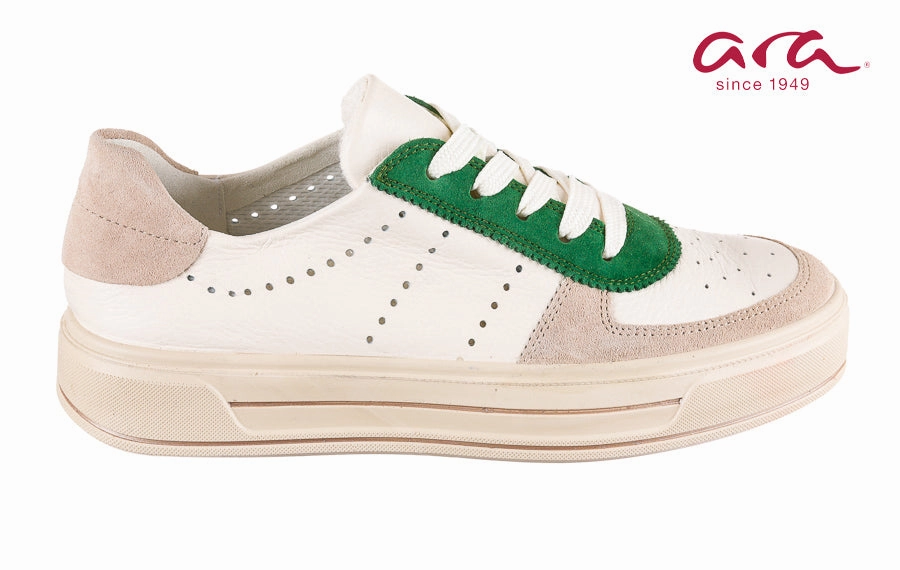 Ara Earthy Green Ladies Suede Brogues