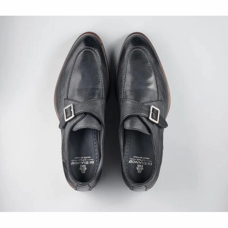 Navy Blue Womens Brogues Di Bianco | Parma Monk Strap