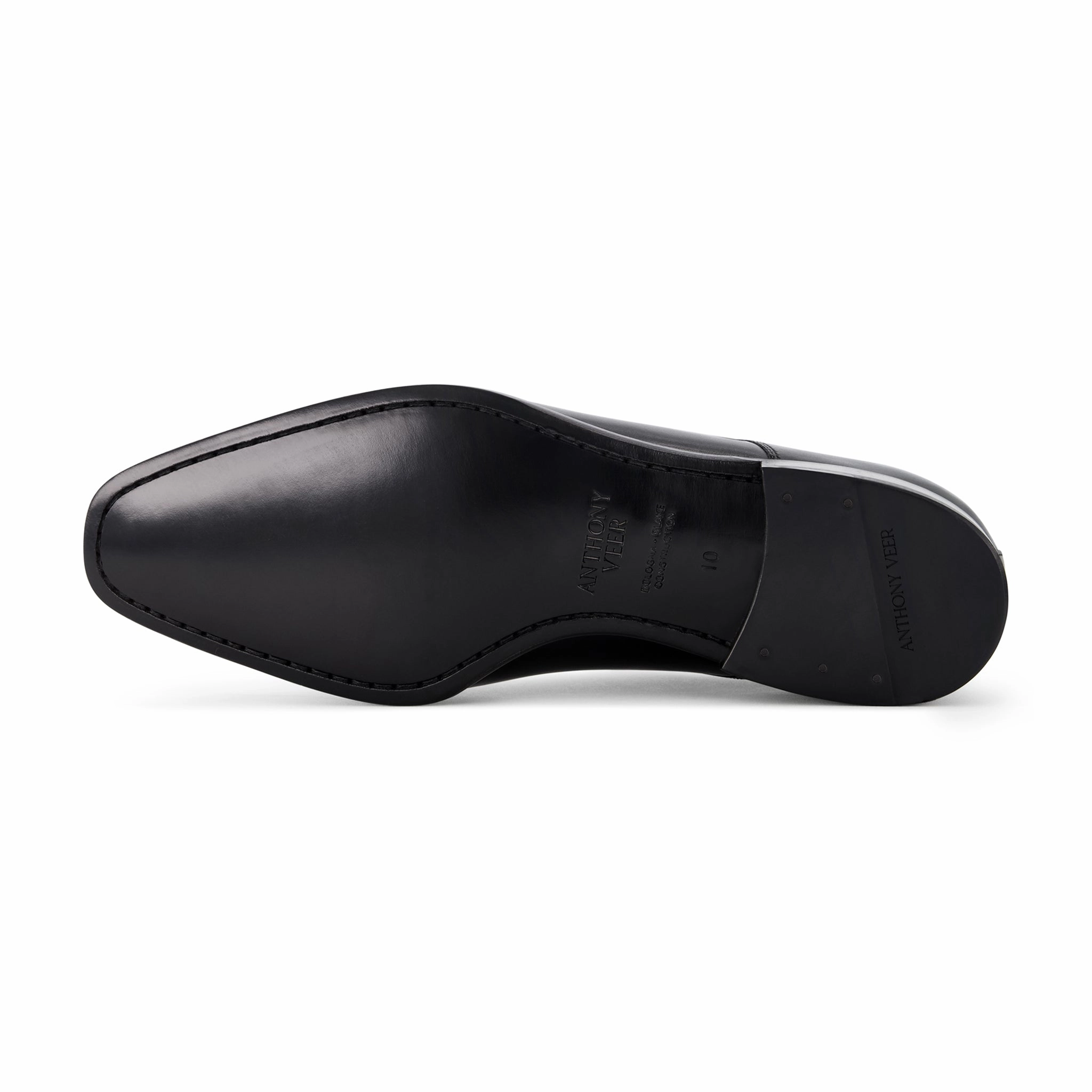 Smooth Brogue Bexley Double Monk // Obsidian Black