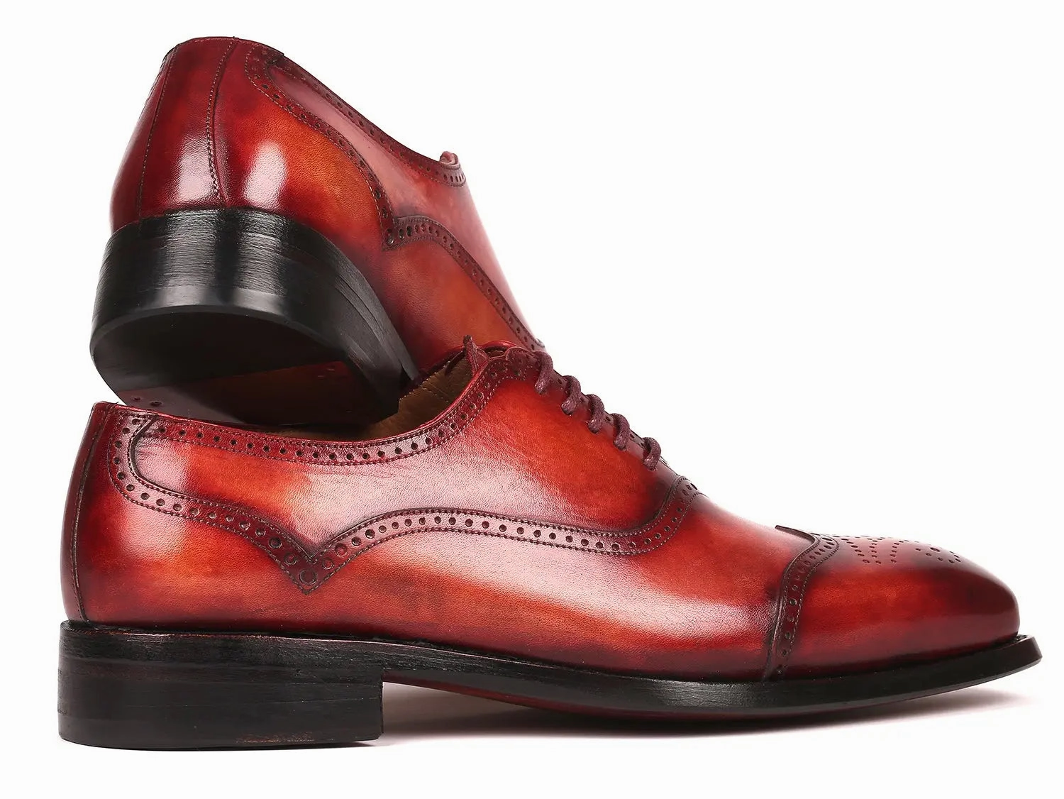 Oxfords For Work Paul Parkman Men's Goodyear Welted Oxford Shoes in Reddish Brown