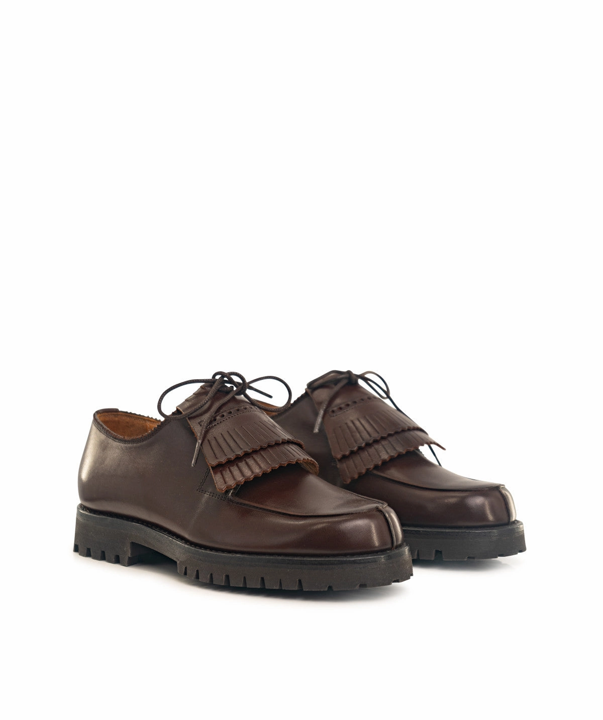 Apron Toe Derby Shoes Derbies LEONIE Brun