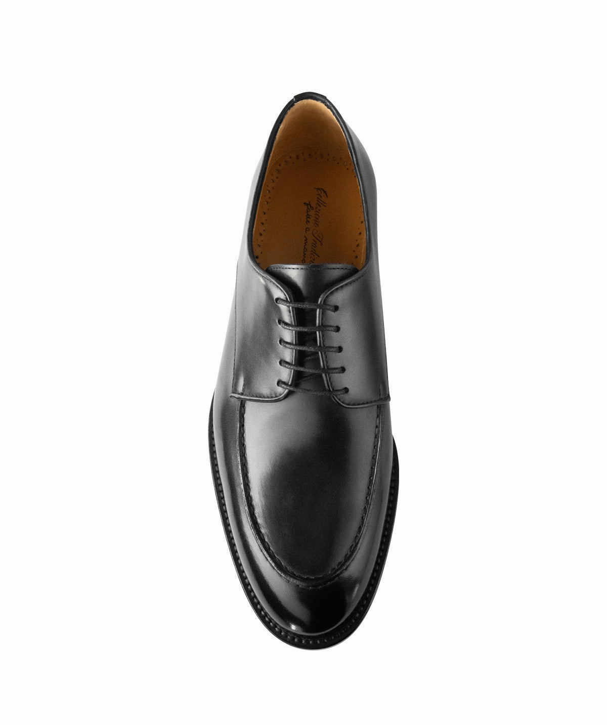 Oxblood Leather Derby Shoes Derby MASSIMO Gris Sombre