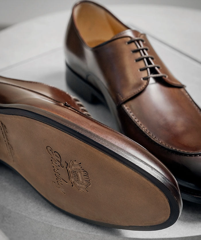 Derby MASSIMO Marron Patin Josef Seibel Lace Up Shoes