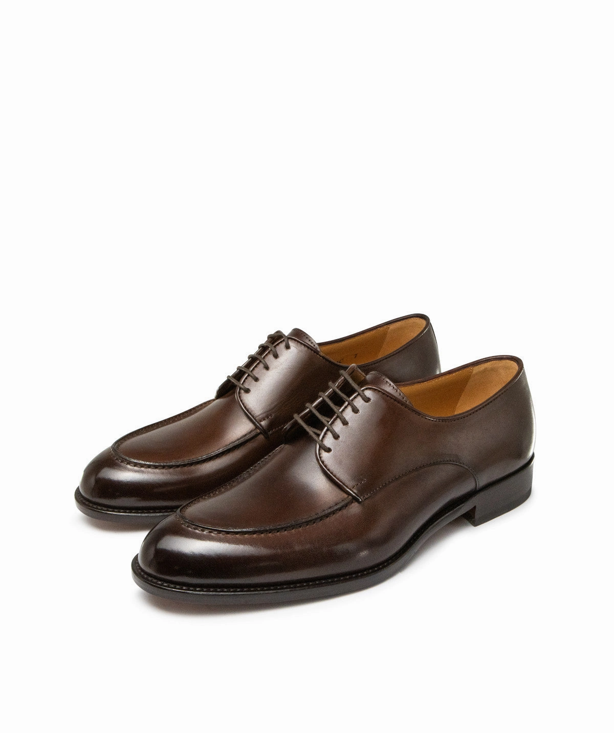 Derby MASSIMO Marron Patin Lace Up Ballet Shoes