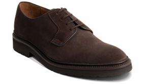 Truro - Brown Suede Lace Up Shoes With Jeans