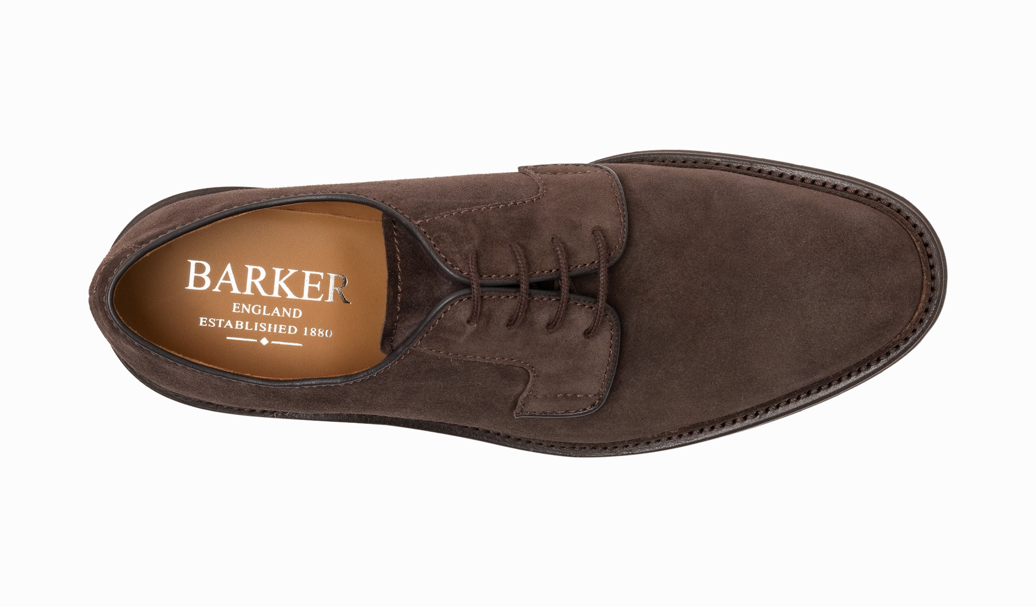 Truro - Brown Suede Suede Lace Up Flat Shoes