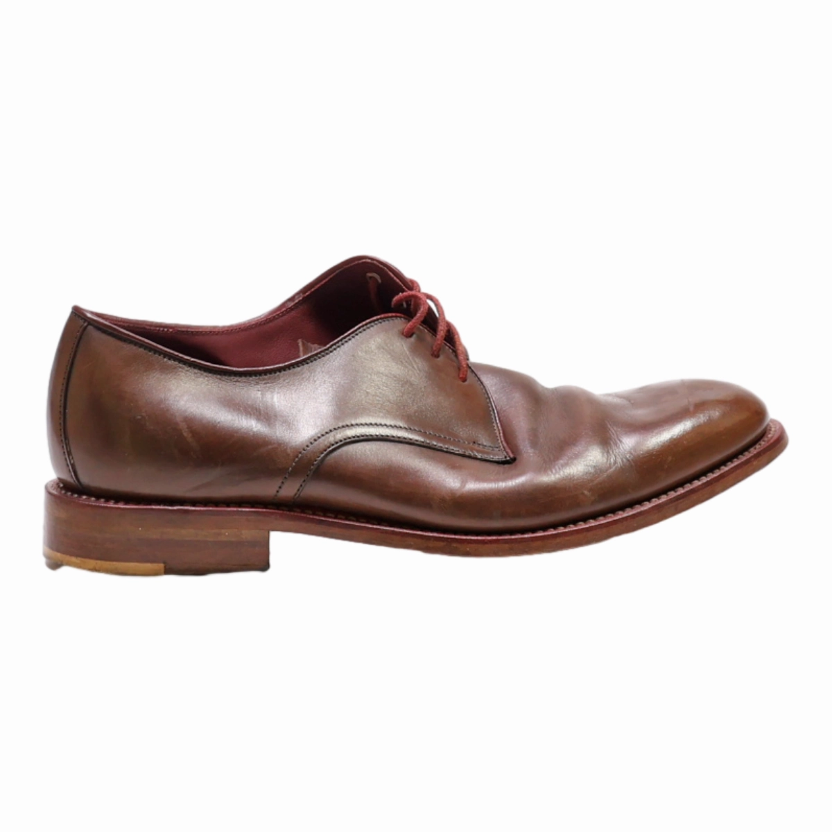 Wing Oxfords DESIGN LOAKE Oxford Shoes Brown Leather Mens UK 6.5