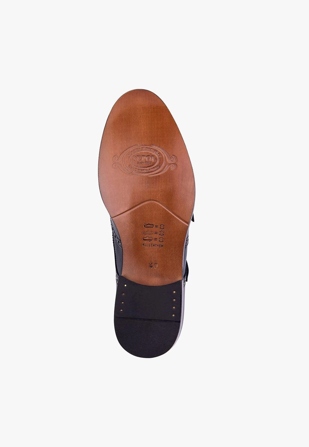 Brogues Archie Stunner Double Monk Navy Leather Wingtip Handcrafted