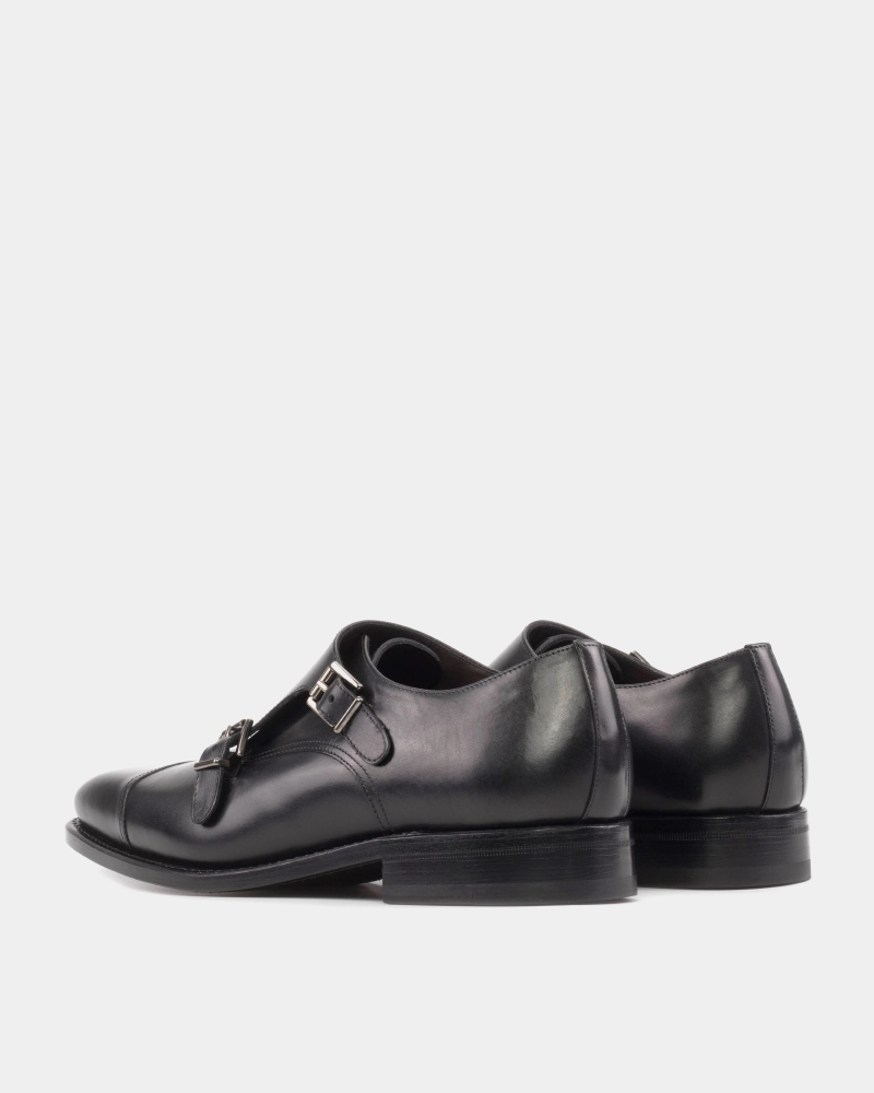 Ariat Wexford Brogue Outlet - Black Double Monk Strap
