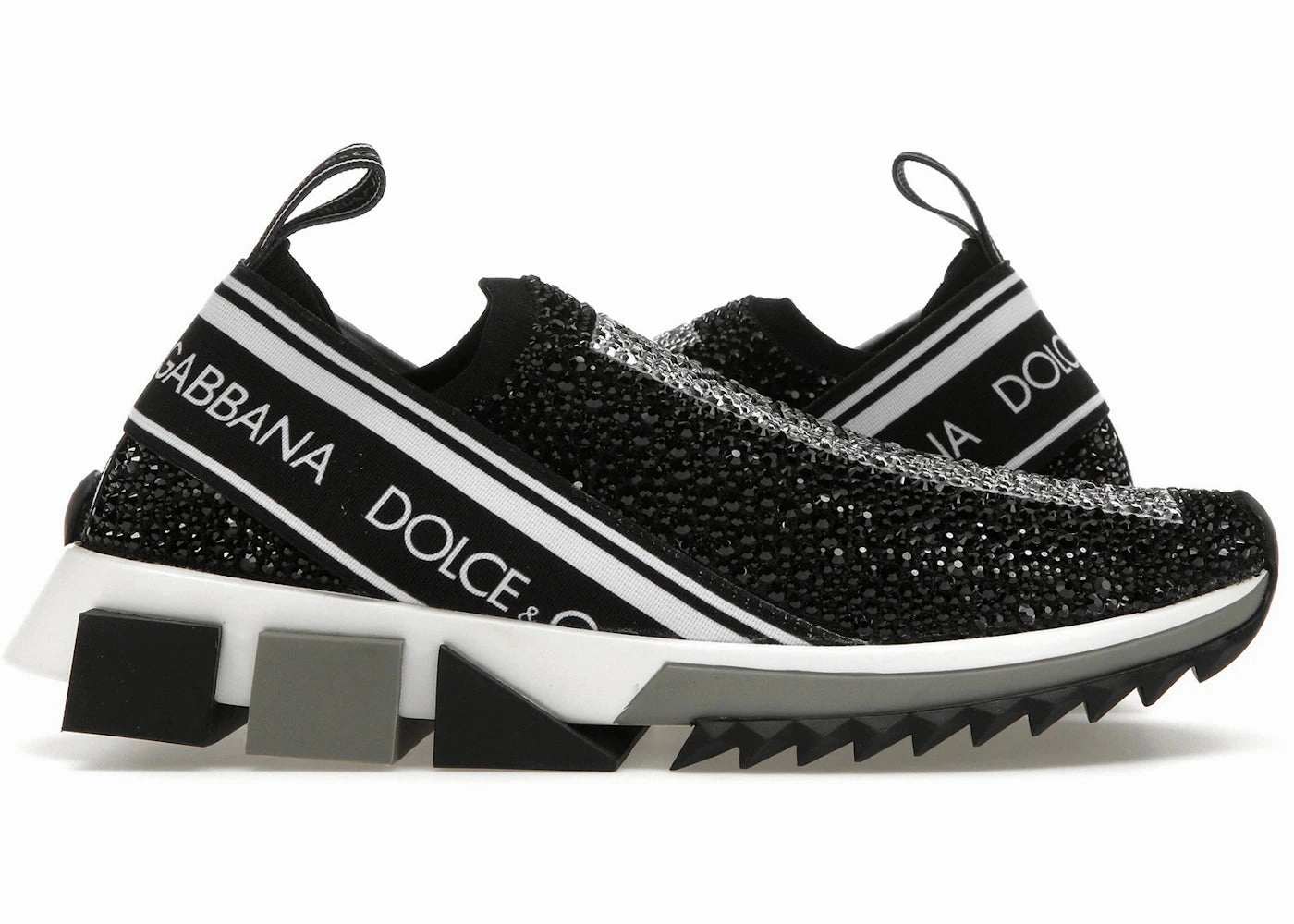 Sunflower Slip Ons Dolce & Gabbana Sorrento Slip On Black Crystal (Women'S)