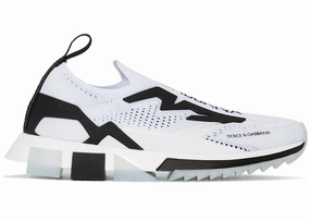 Dolce & Gabbana Sorrento Slip On White Black (Women's) Slip On Steel Cap