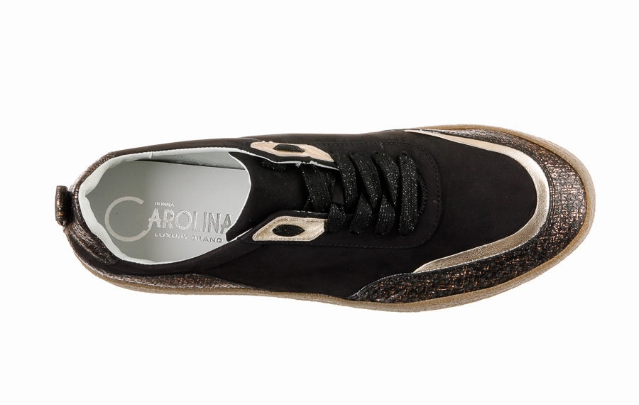 Don Hip Black Casual Brogue