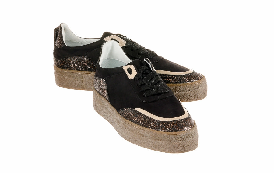 Brogue Boots Rubber Sole Don Hip Black