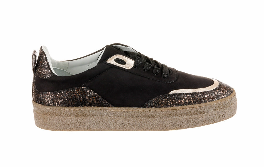 Don Hip Black High Heeled Brogue Shoes