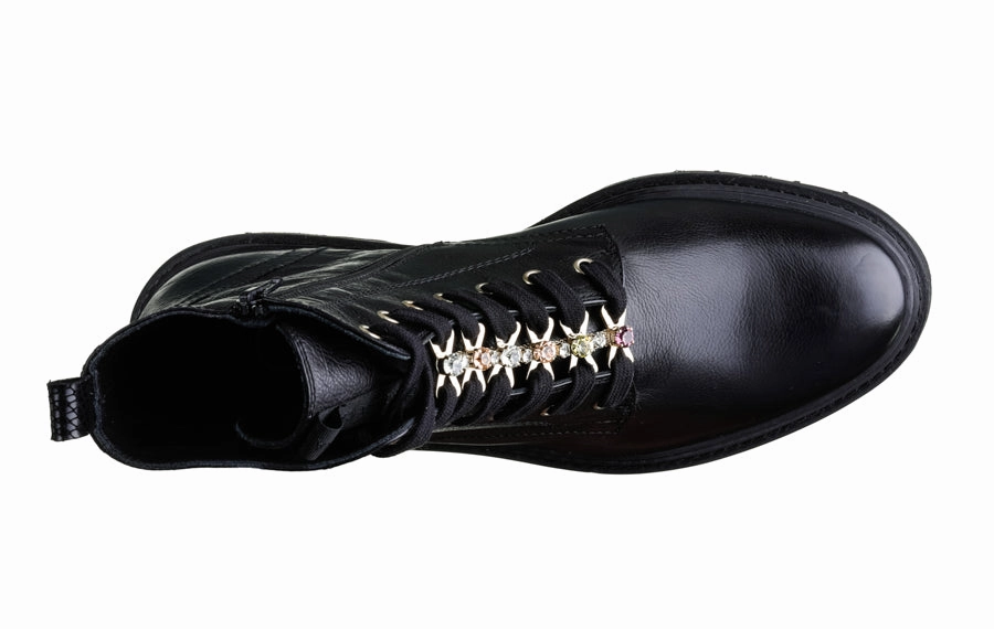 Don Lancia Black Leopard Brogues