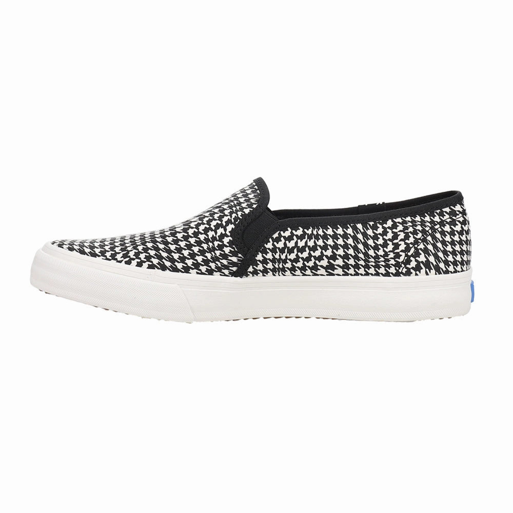 Double Decker Canvas Houndstooth Slip On Sneakers Cheetah Print Slip On Vans