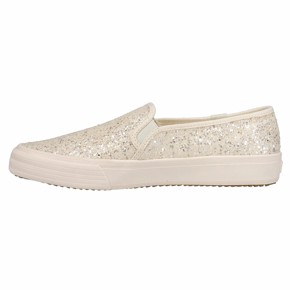 Waterproof Slip On Deck Shoes Double Decker Glitter Slip On Sneakers