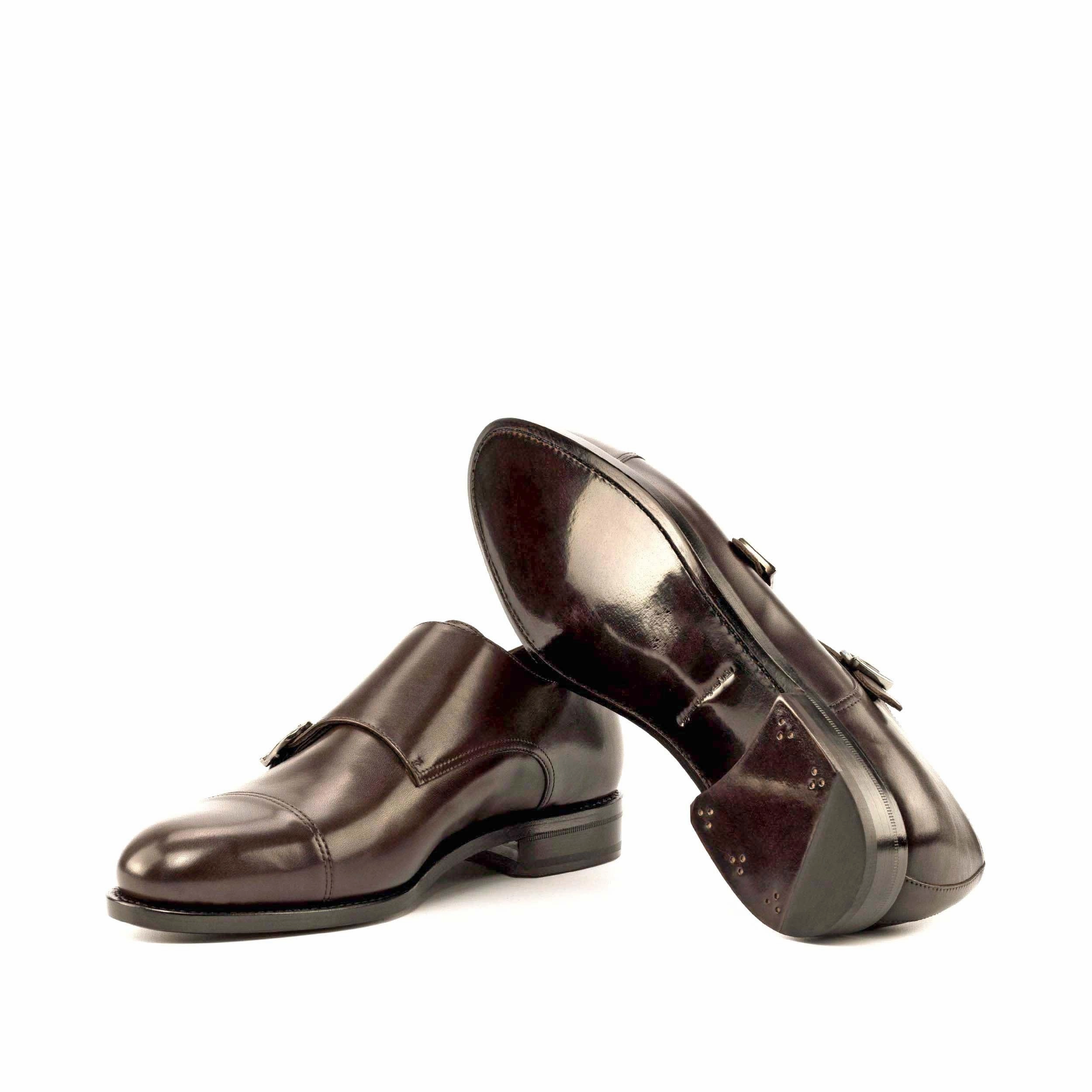 Double Monk dark brown box calf 2018 Brogues