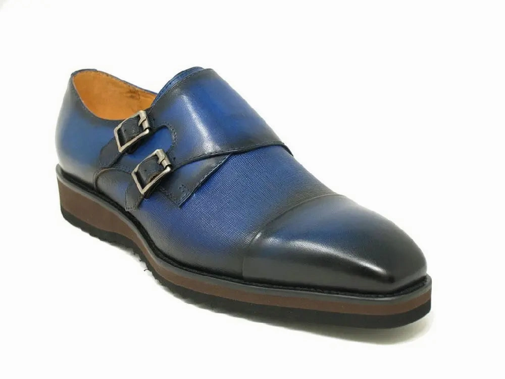 Tricker's Brogues Double Monk Strap Burnished Loafer